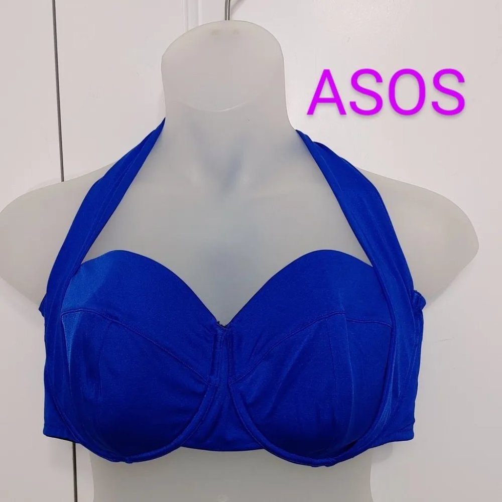 ASOS blue bikini top - Picture 1 of 5
